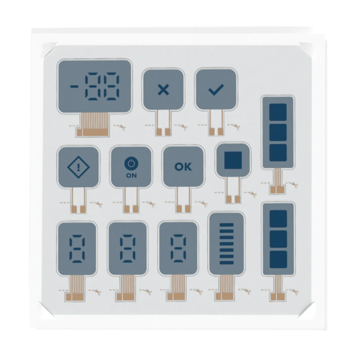 Ynvisible Segment Display Kit display sheet